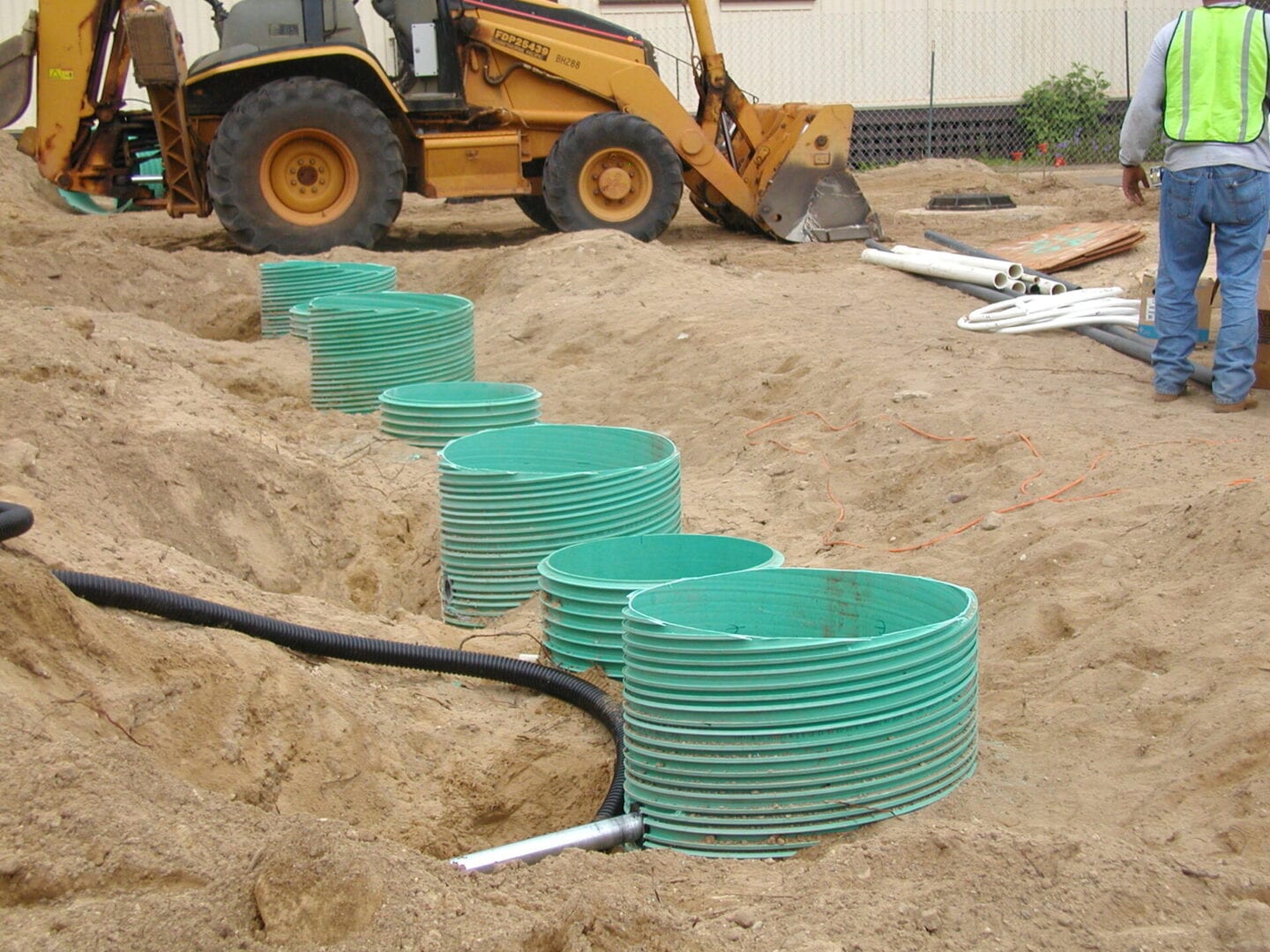 Wastewater installation